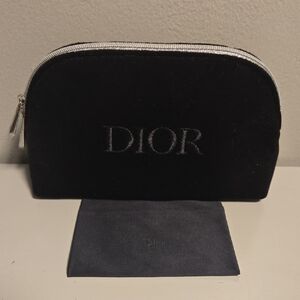 Dior Black Velvet Cosmetic Pouch